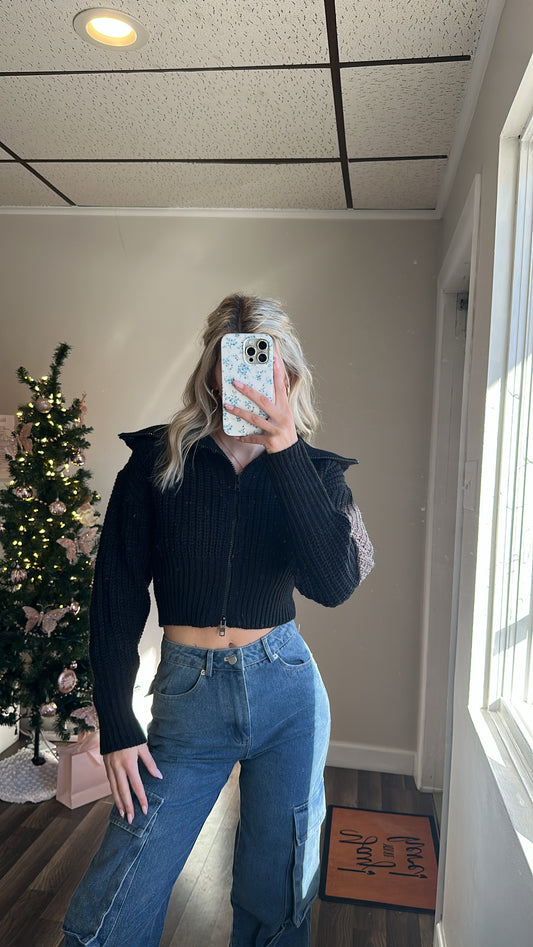 The Kyra Zip Up Sweater