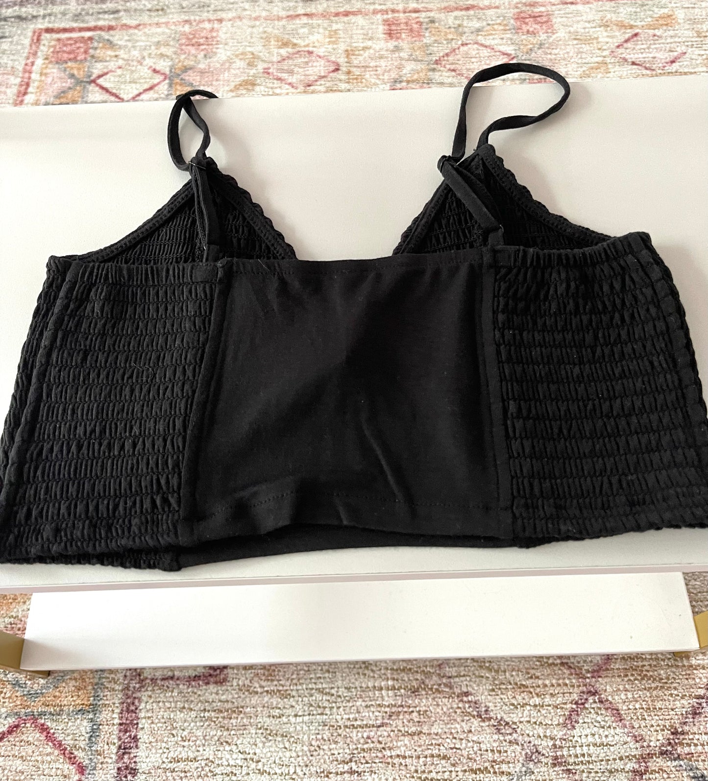 The Sydni Summer Crop Top in Black