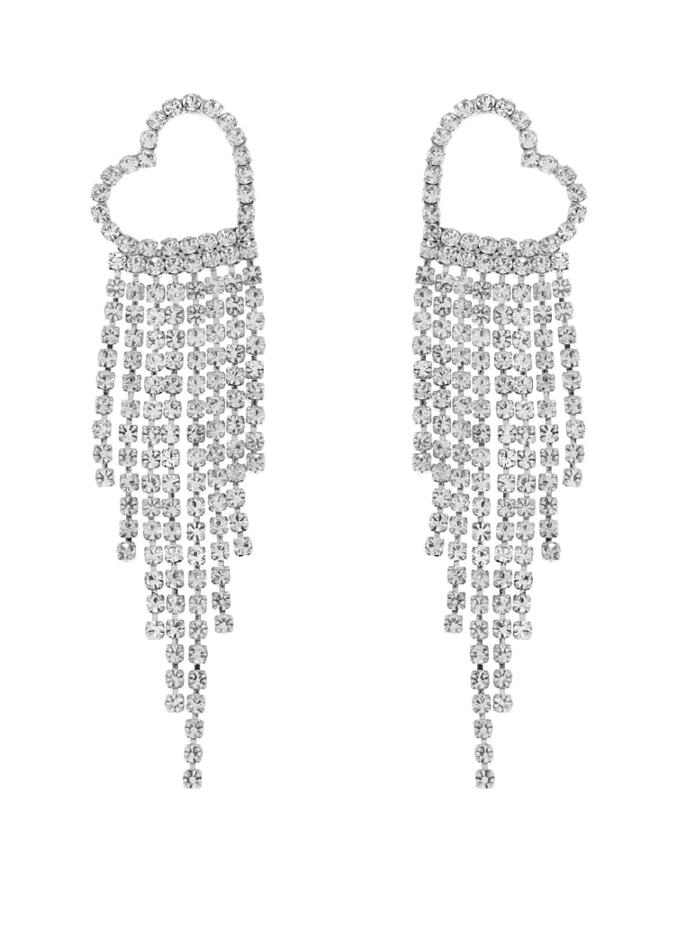 Lover Diamond Dangles Silver