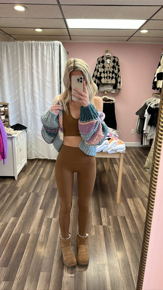 Leggings in Camel