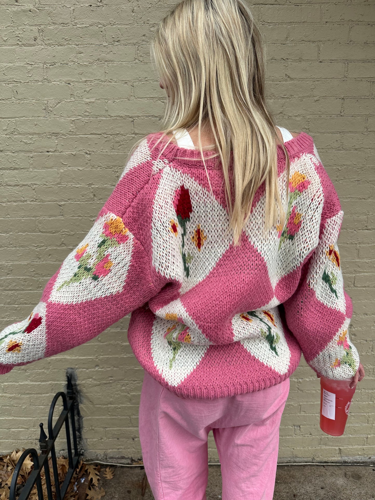 Rosie Pink Cardigan