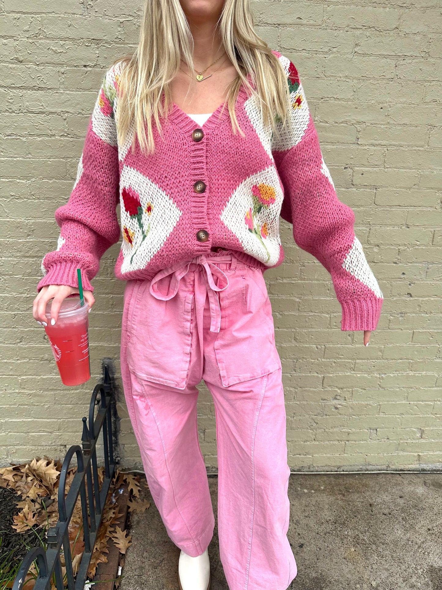 Rosie Pink Cardigan