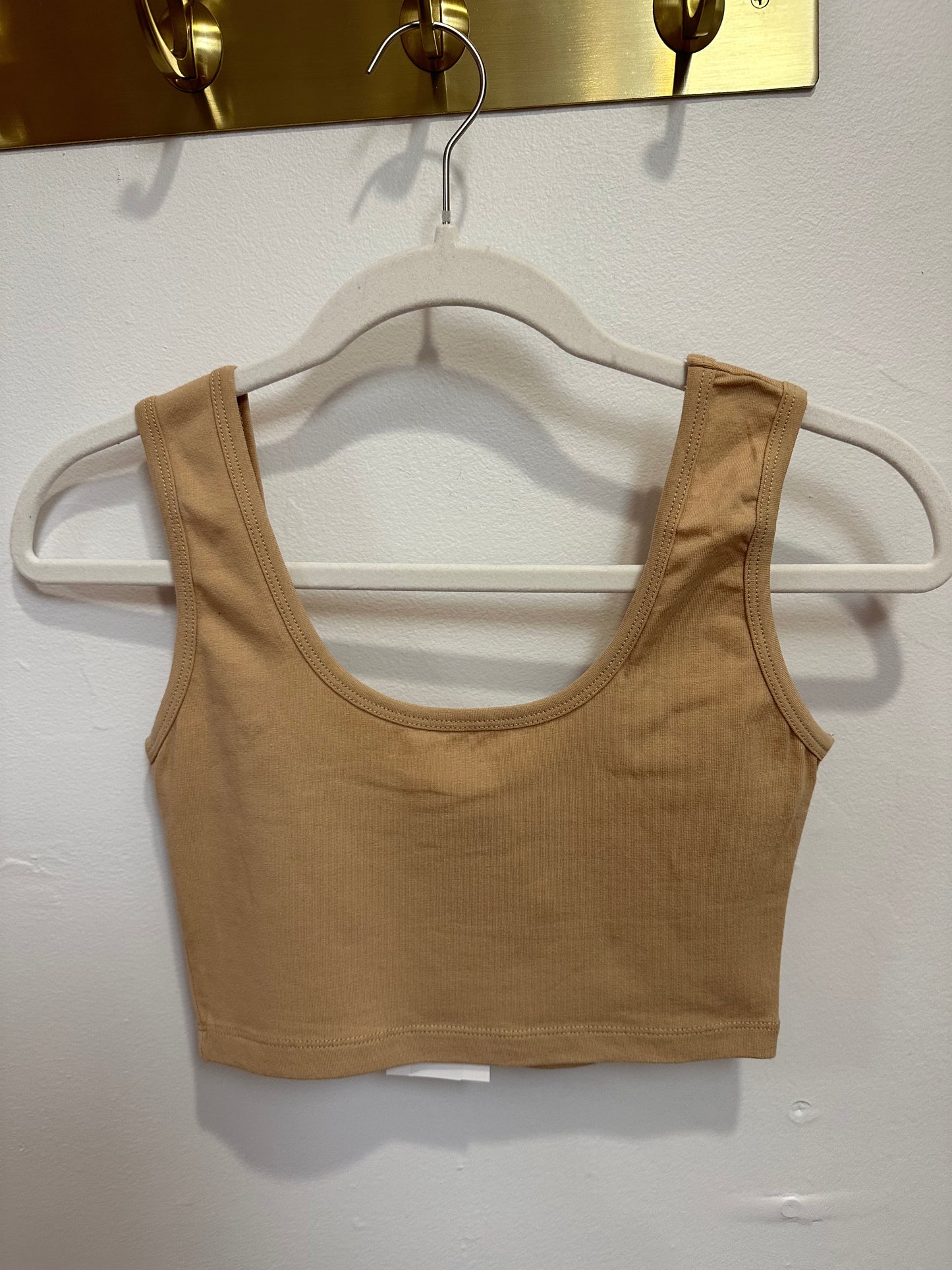 Nude Basic Crop Tank