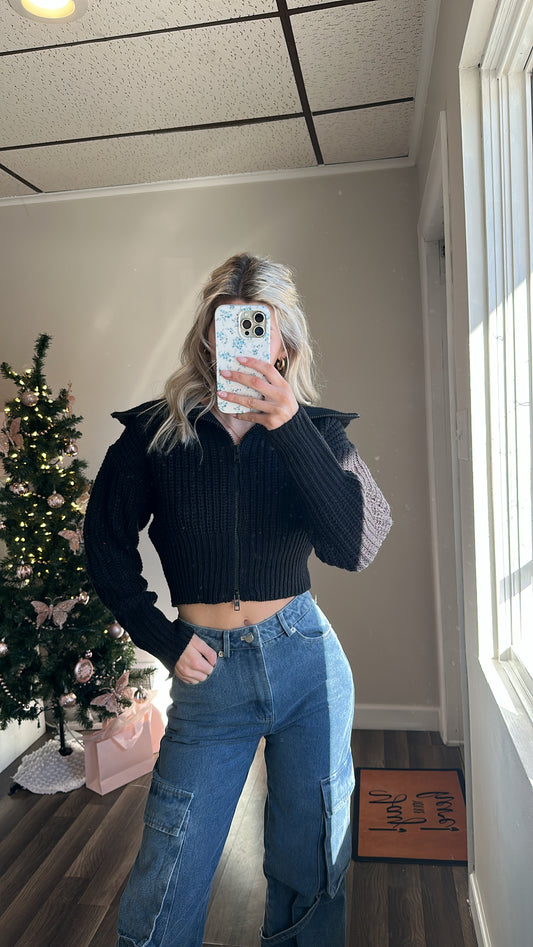 The Kyra Zip Up Sweater