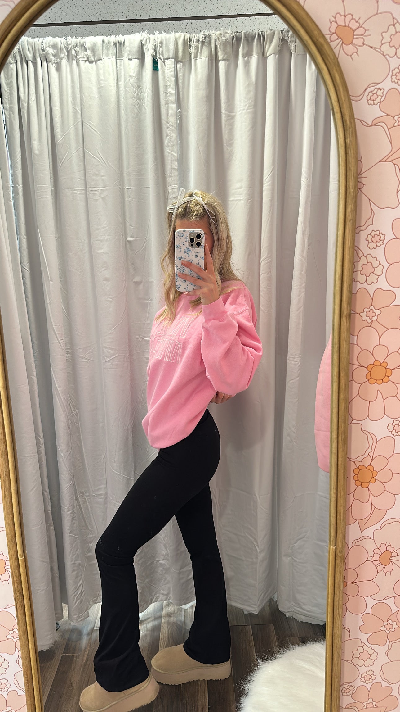 Y2K Flare Leggings Black