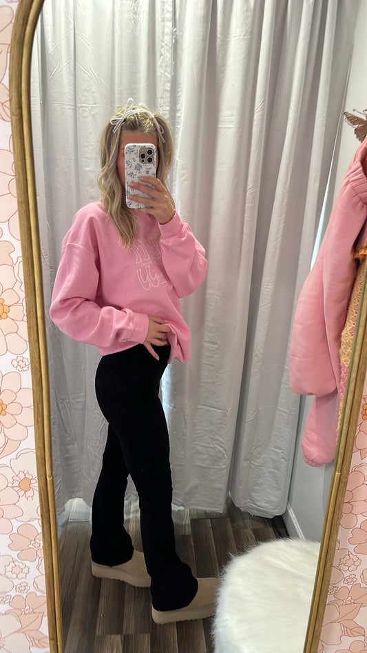 Y2K Flare Leggings Black