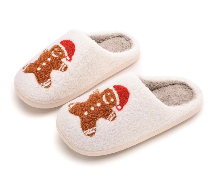 Gingerbread Sherpa Slippers