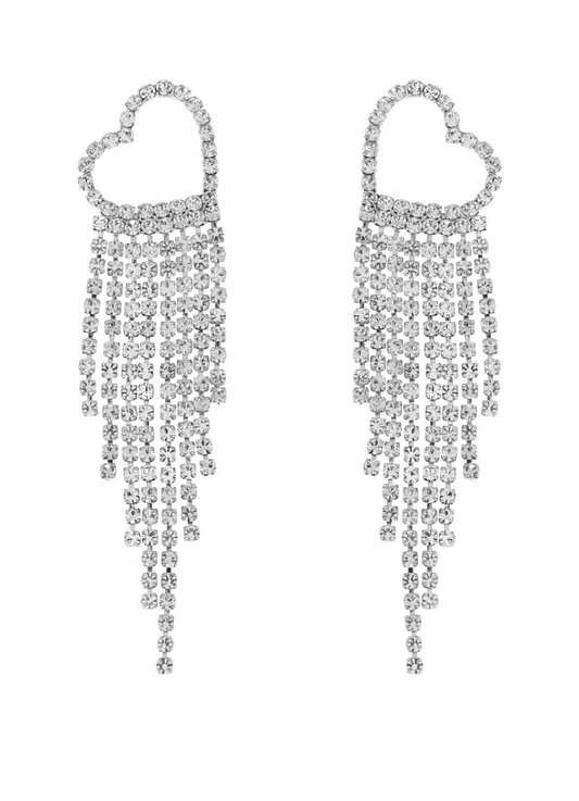 Lover Diamond Dangles Silver