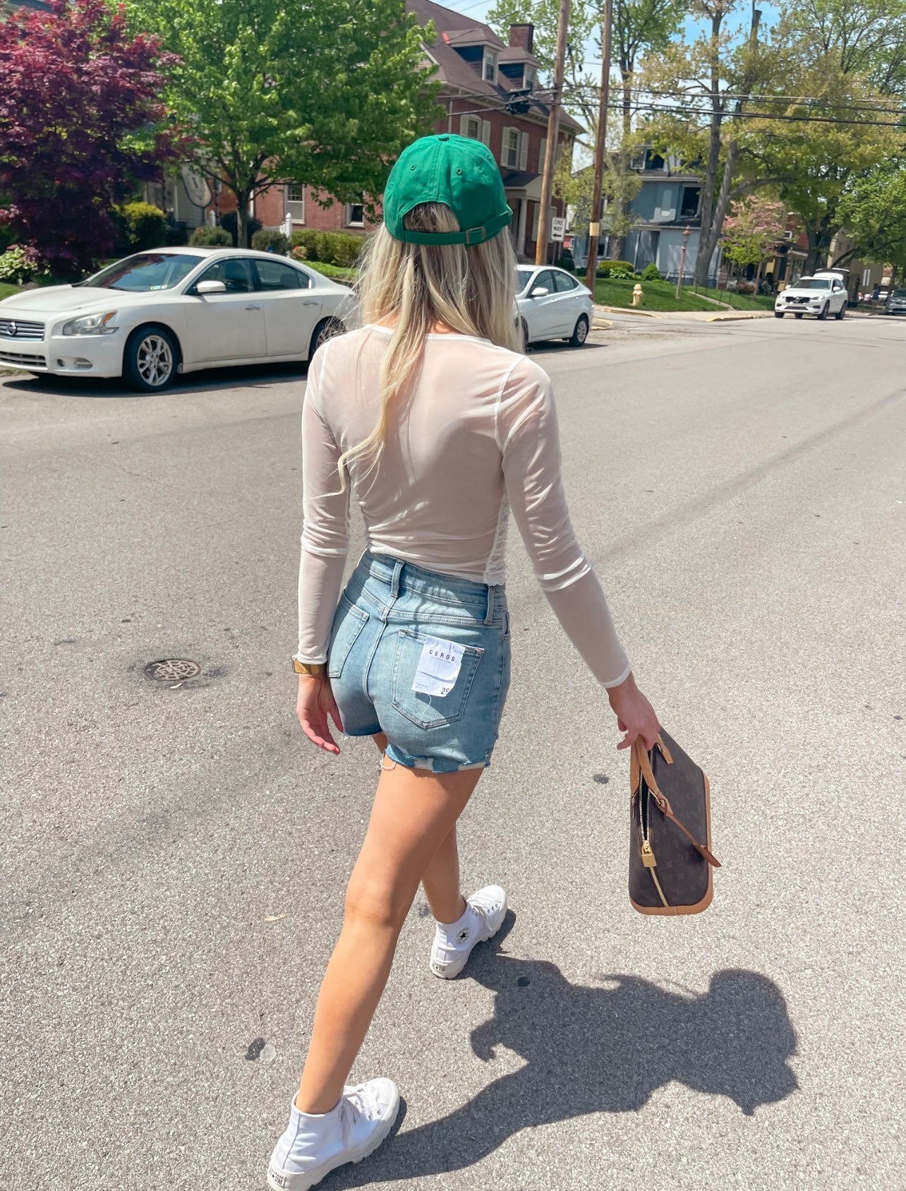 The Sheer Sophi Long Sleeve Tie Front