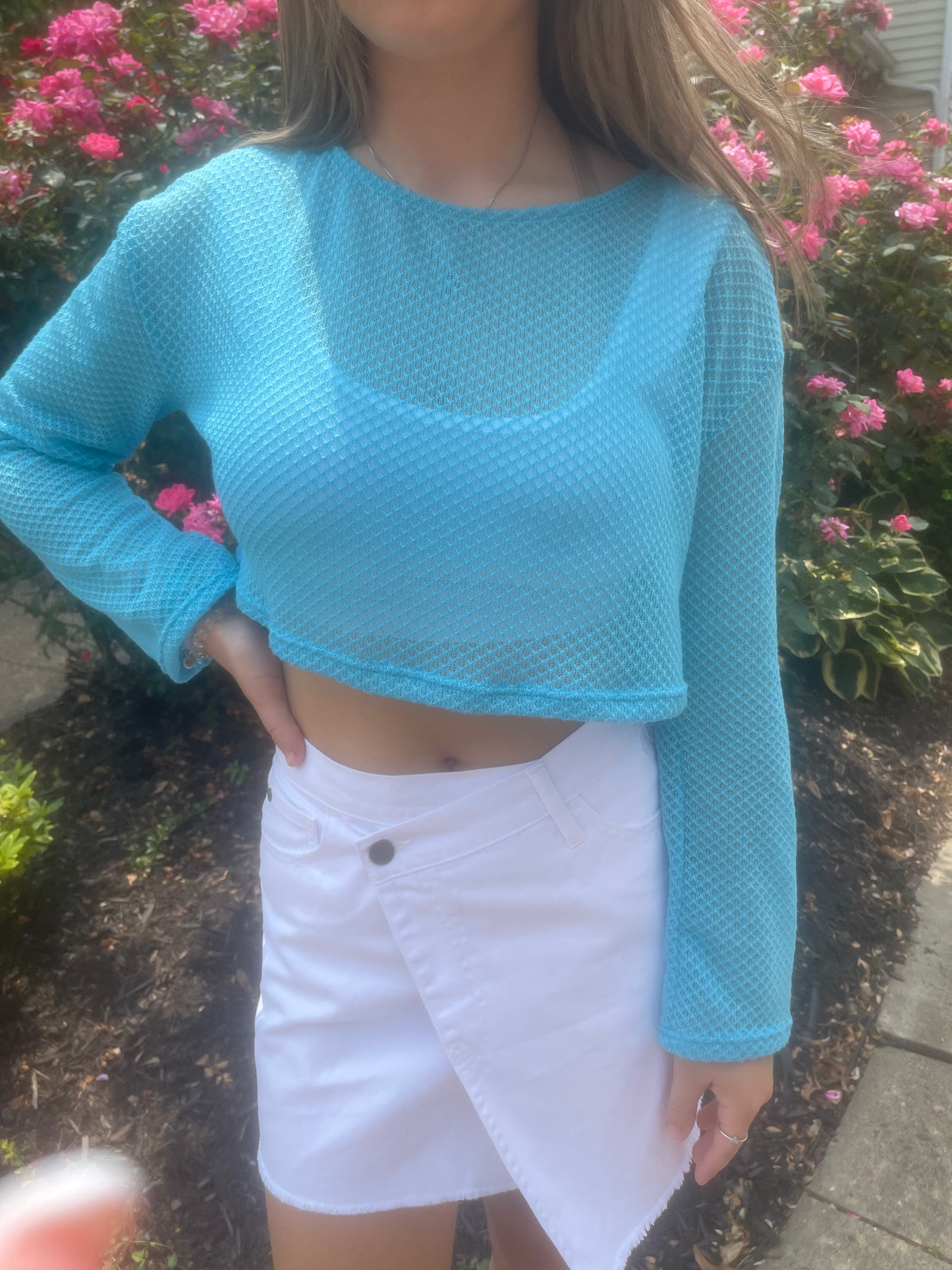 Wavy Baby Mesh Long Sleeve