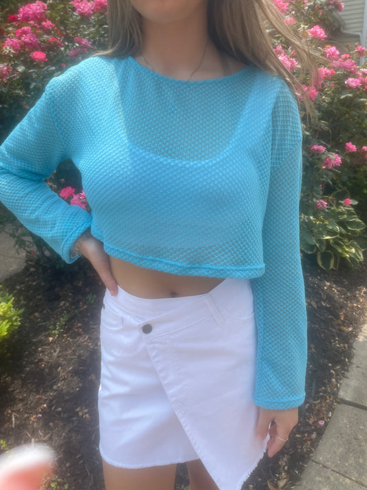 Wavy Baby Mesh Long Sleeve