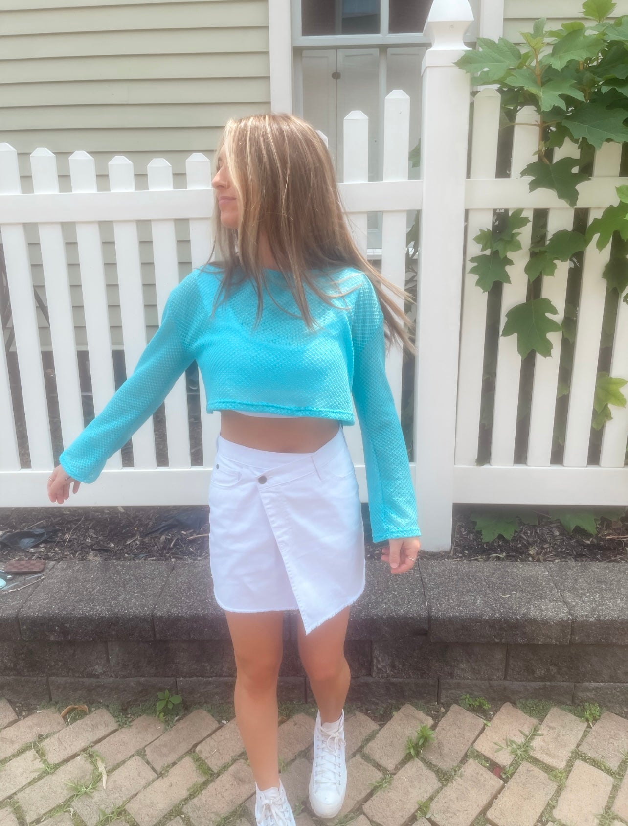 Wavy Baby Mesh Long Sleeve